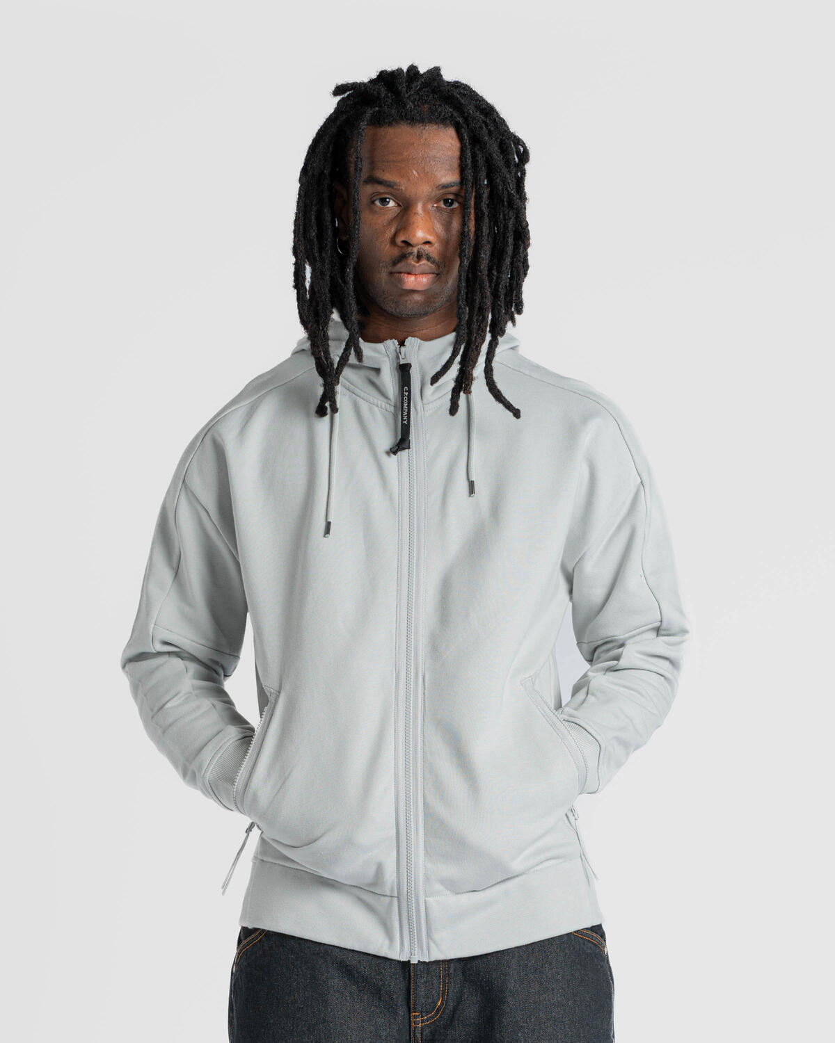 CPCOMPANY フーディ C.P. Company DIAGONAL RAISED FLEECE GOGGLE ZIPPED HOODED